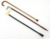 (LOT OF 3) CANES OR WALKING ST