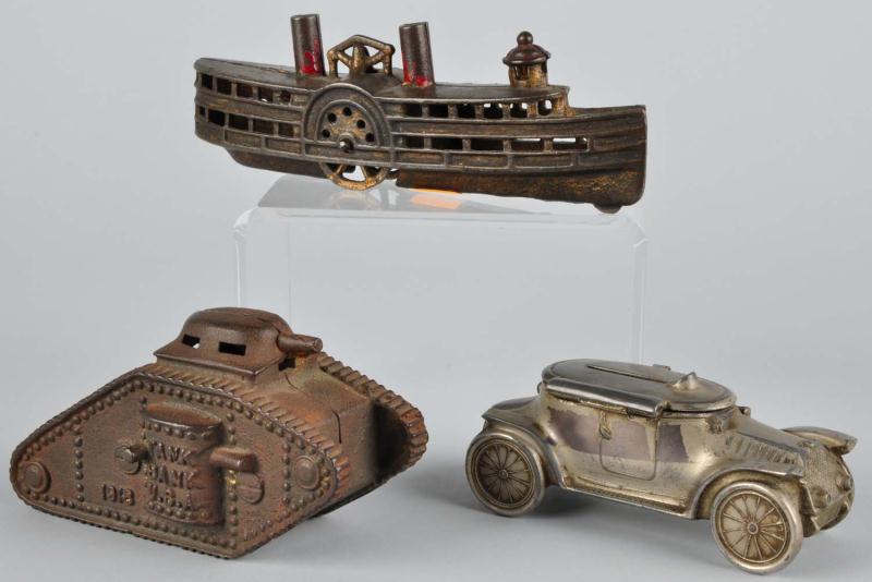 Lot of 3: Cast Iron & Diecast