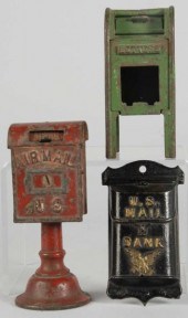 Lot of 3: Cast Iron Mailbox St