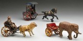 Lot of 3: Cast Iron Animal-Dra