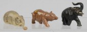 Lot of 3: Celluloid Figural Se