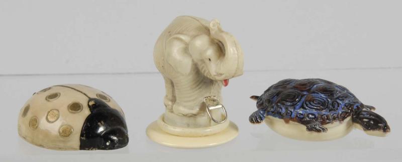 Lot of 3: Celluloid Figural