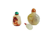 (LOT OF 3) CHINESE AGATE AND J