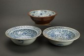 (LOT OF 3) CHINESE BLUE AND WH