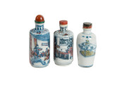 (LOT OF 3) CHINESE BLUE AND WH