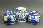 (LOT OF 3) CHINESE BLUE AND WH