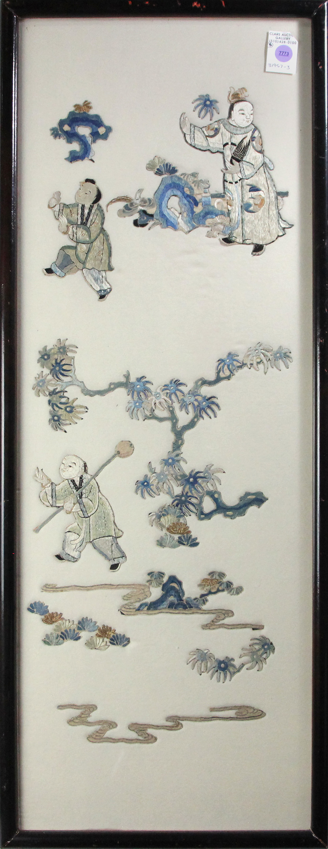 (LOT OF 3) CHINESE EMBROIDERED WALL