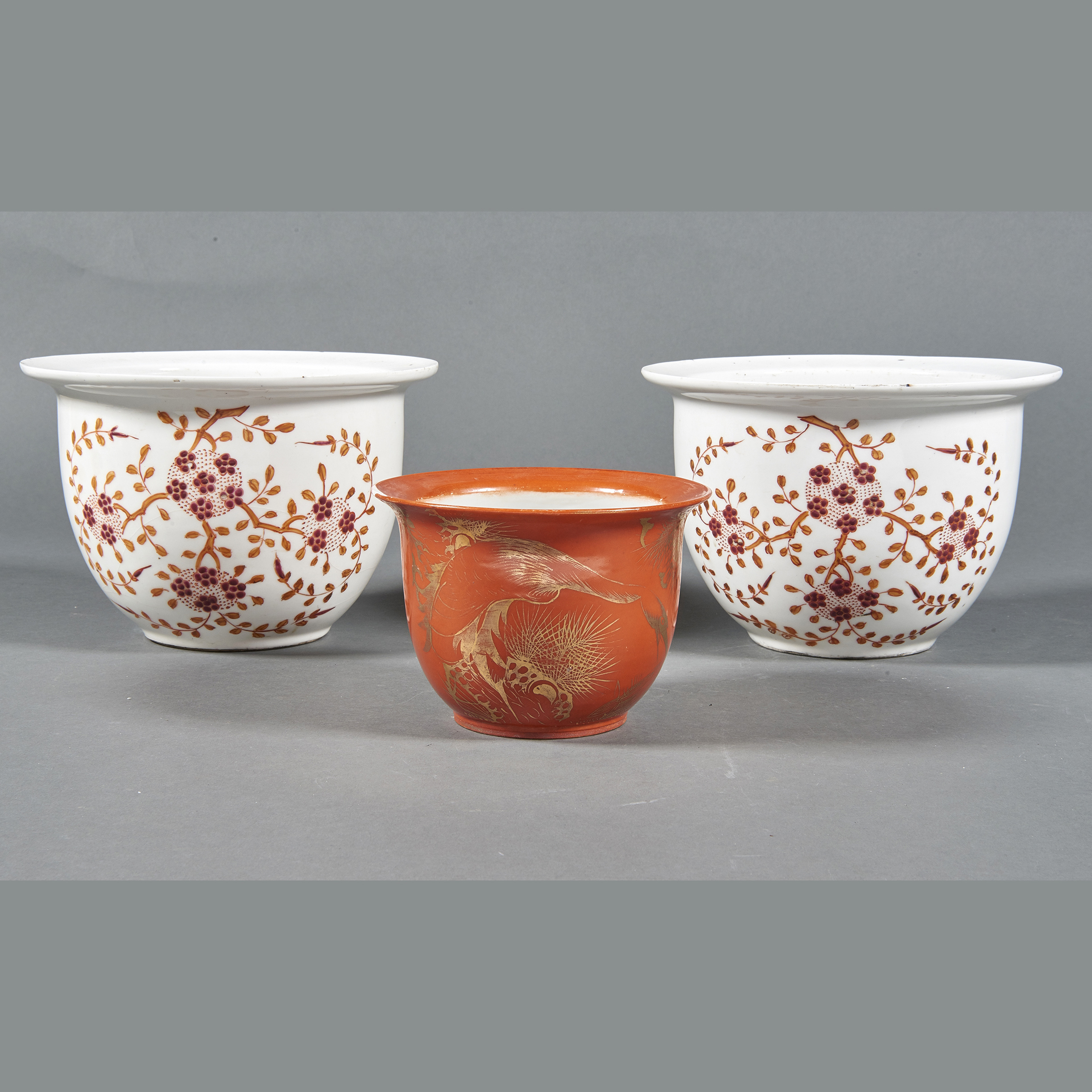 (LOT OF 3) CHINESE ENAMELED