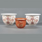 (LOT OF 3) CHINESE ENAMELED PL
