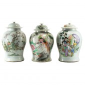 (LOT OF 3) CHINESE FAMILLE ROS