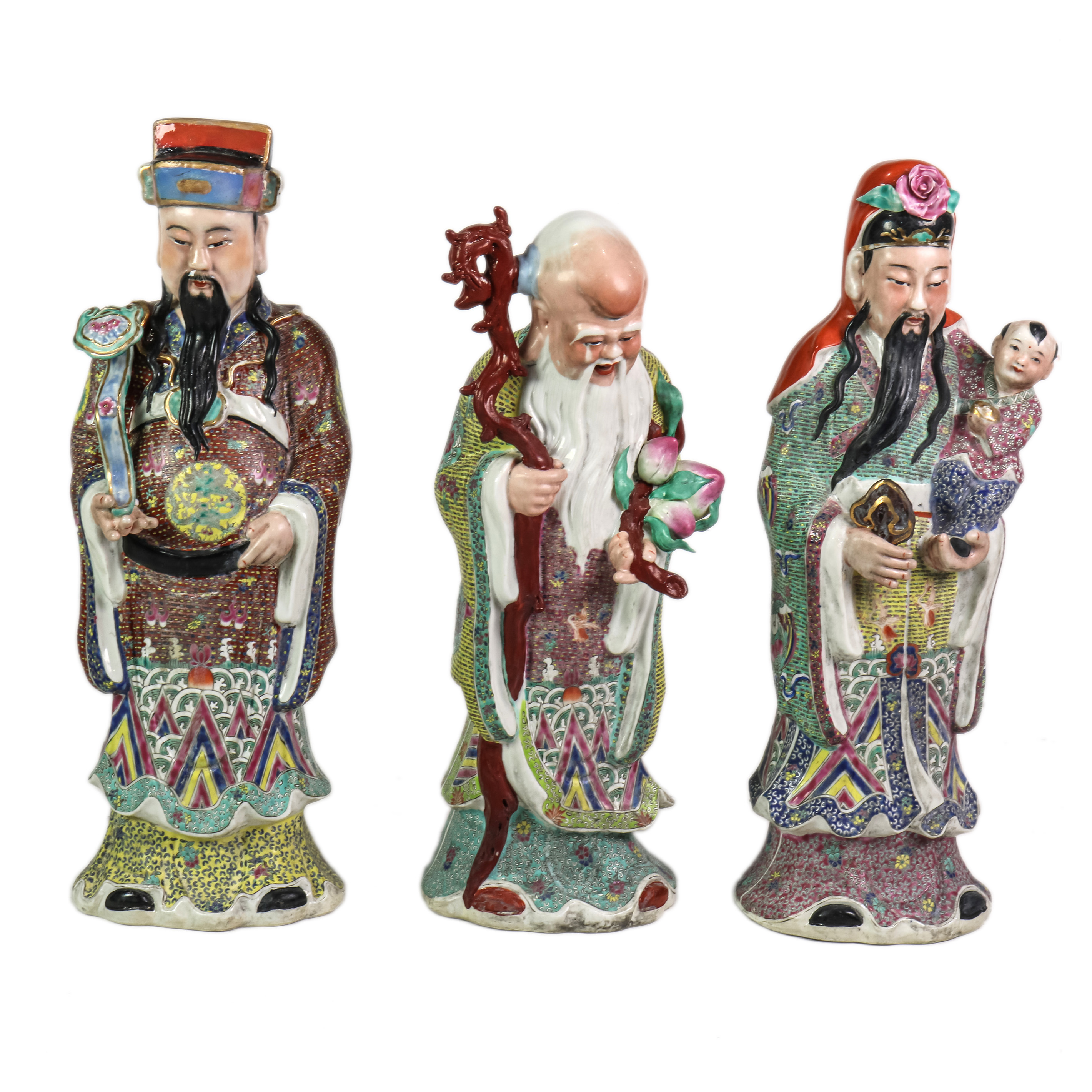 (LOT OF 3) CHINESE FAMILLE ROSE
