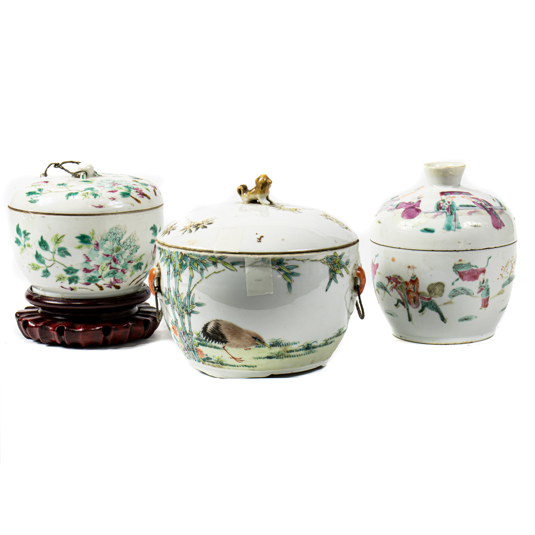 (LOT OF 3) CHINESE FAMILLE ROSE