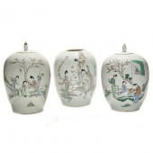 (LOT OF 3) CHINESE FAMILLE ROS
