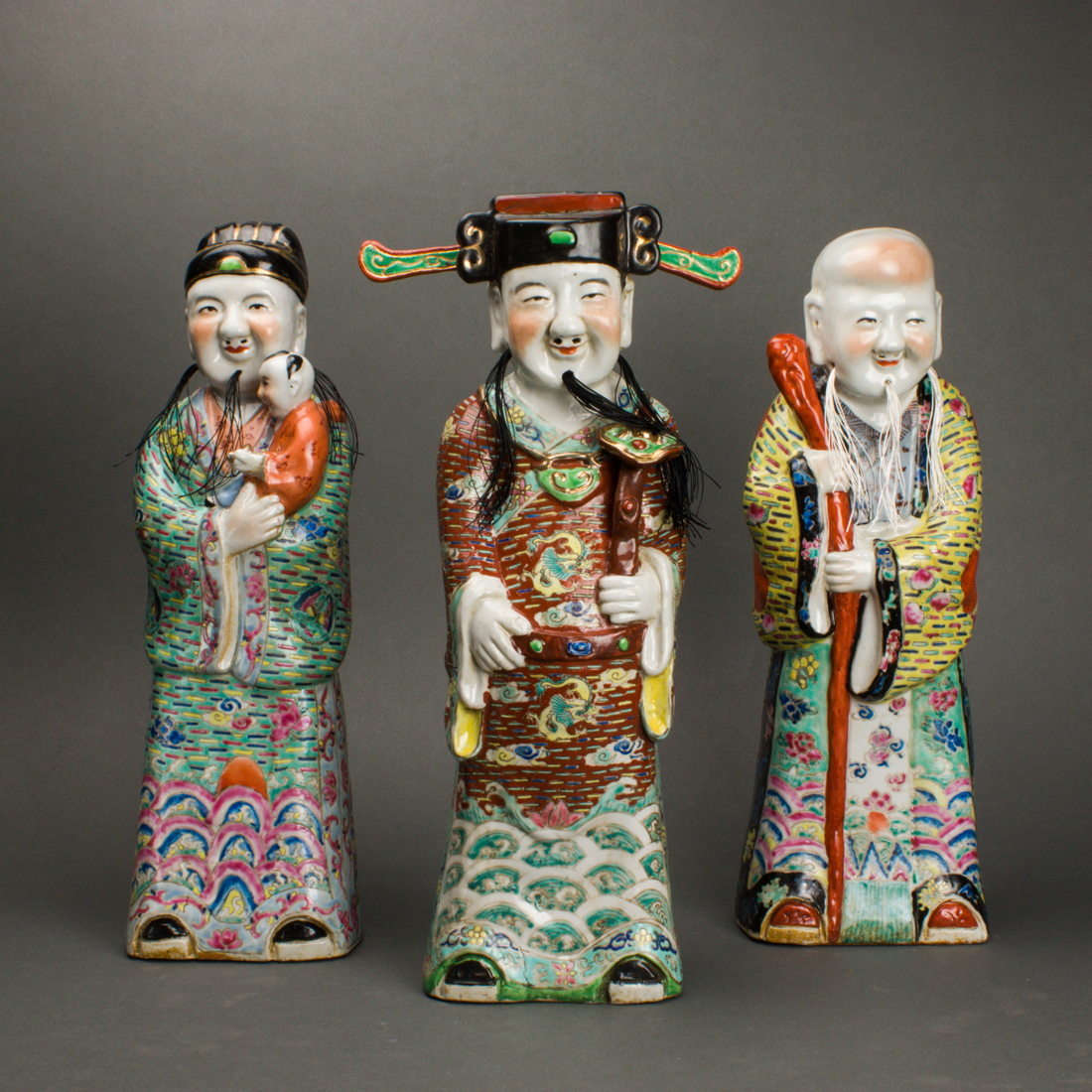 (LOT OF 3) CHINESE FAMILLE ROSE