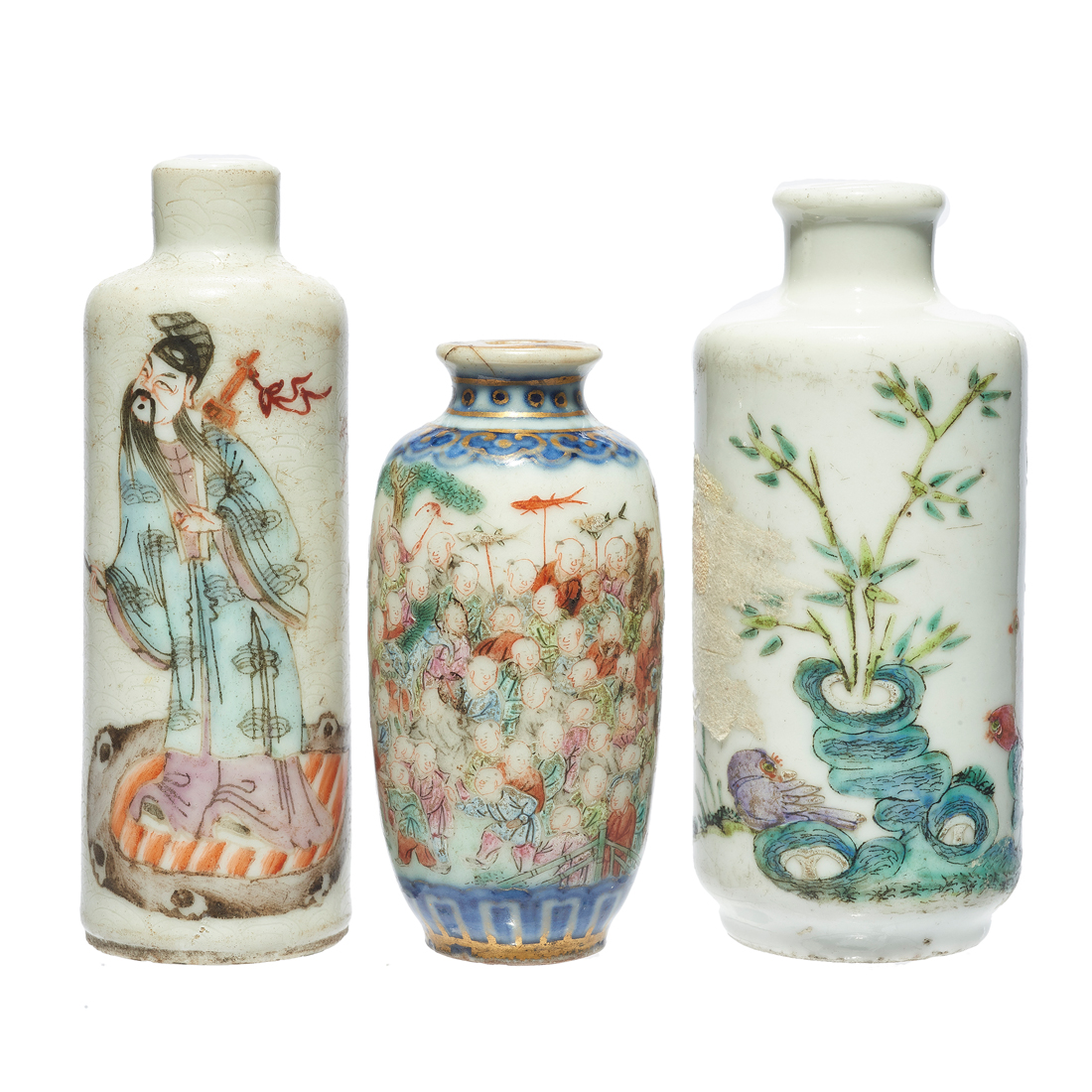 (LOT OF 3) CHINESE FAMILLE ROSE