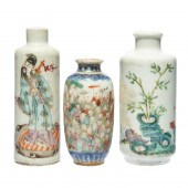(LOT OF 3) CHINESE FAMILLE ROS