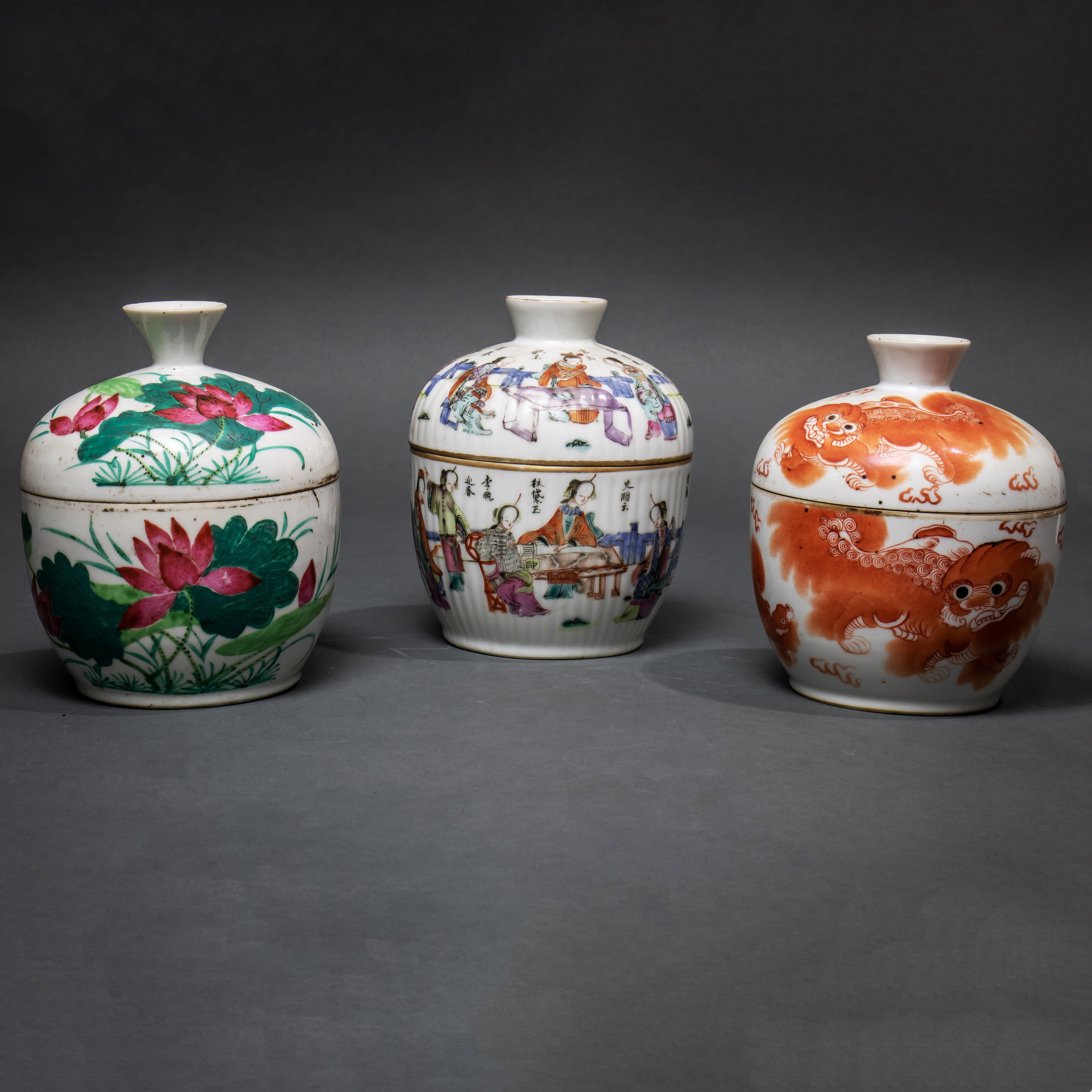 (LOT OF 3) CHINESE FAMILLE ROSE