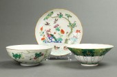 (LOT OF 3) CHINESE FAMILLE ROS