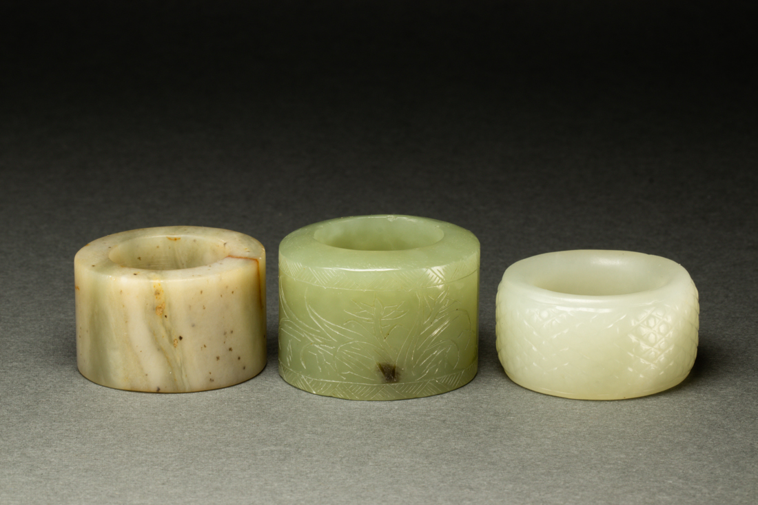 (LOT OF 3) CHINESE  JADE AND