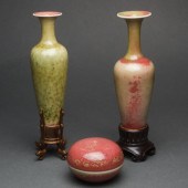 (LOT OF 3) CHINESE PEACH BLOOM