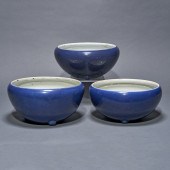 (LOT OF 3) CHINESE POWDER BLUE