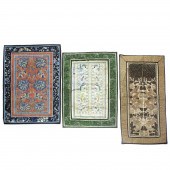 (LOT OF 3) CHINESE SILK EMBROI