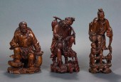 (LOT OF 3) CHINESE WOOD FISHER