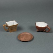 (LOT OF 3) CHINESE YIXING ARTI