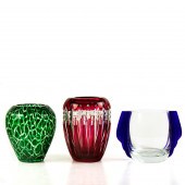 (LOT OF 3) CONTINENTAL GLASS V
