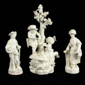 (LOT OF 3) DERBY BISCUIT PORCE