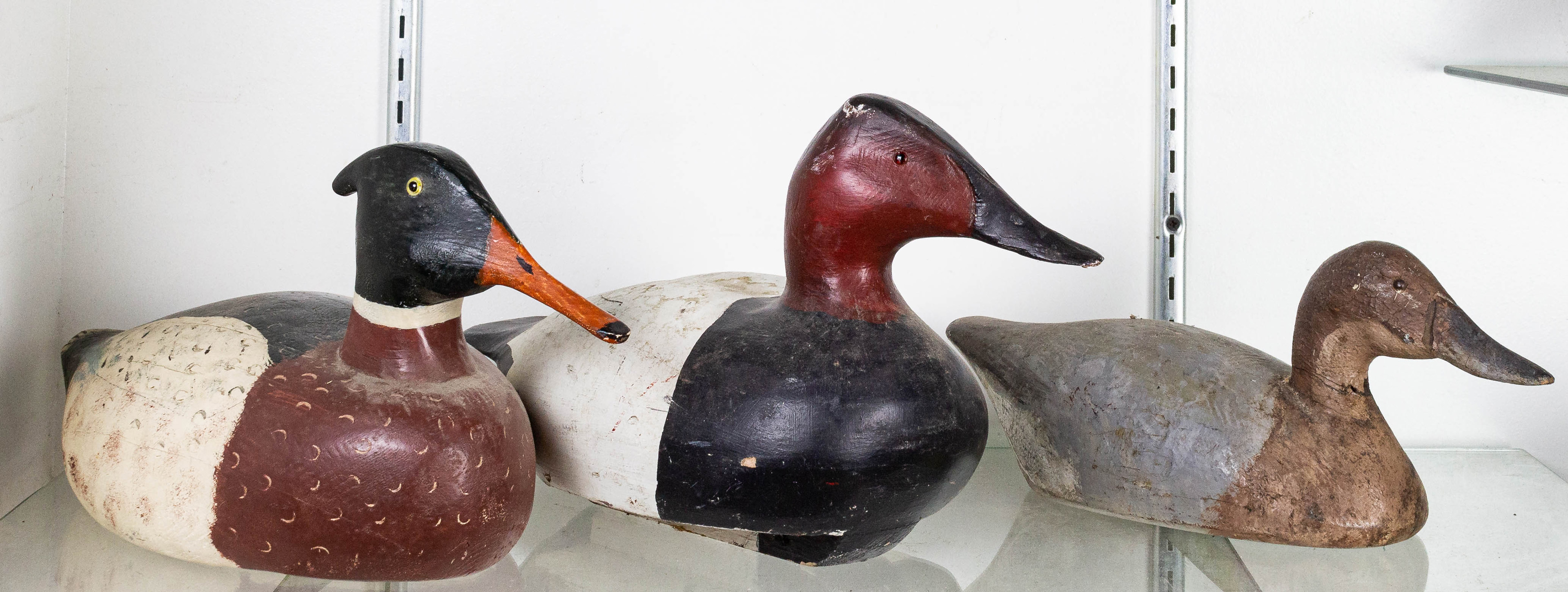 (LOT OF 3) DUCK DECOYS: HEN