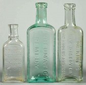 Lot of 3: Early Remedy Bottles