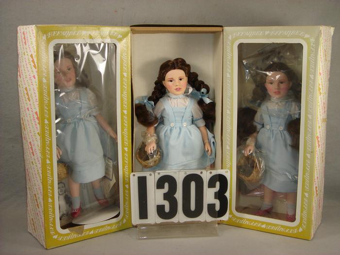 Lot of 3 Effanbee Dorothy from
