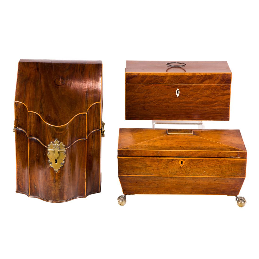 (LOT OF 3) ENGLISH REGENCY MAHOGANY