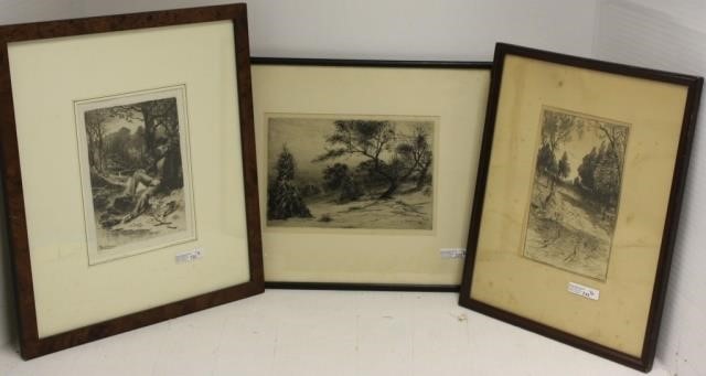 LOT OF 3 ETCHINGS FROM ELIOT