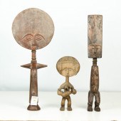 (LOT OF 3) FERTILITY WOOD FIGU