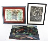 LOT OF 3 FINE ART WORKS: WILLI