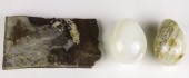 (LOT OF 3) FISH FOSSIL AND (2)