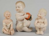 Lot of 3: German Bisque Piano