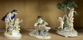 (LOT OF 3) GERMAN PORCELAIN FI
