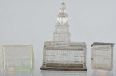 Lot of 3: Glass Candy Containe