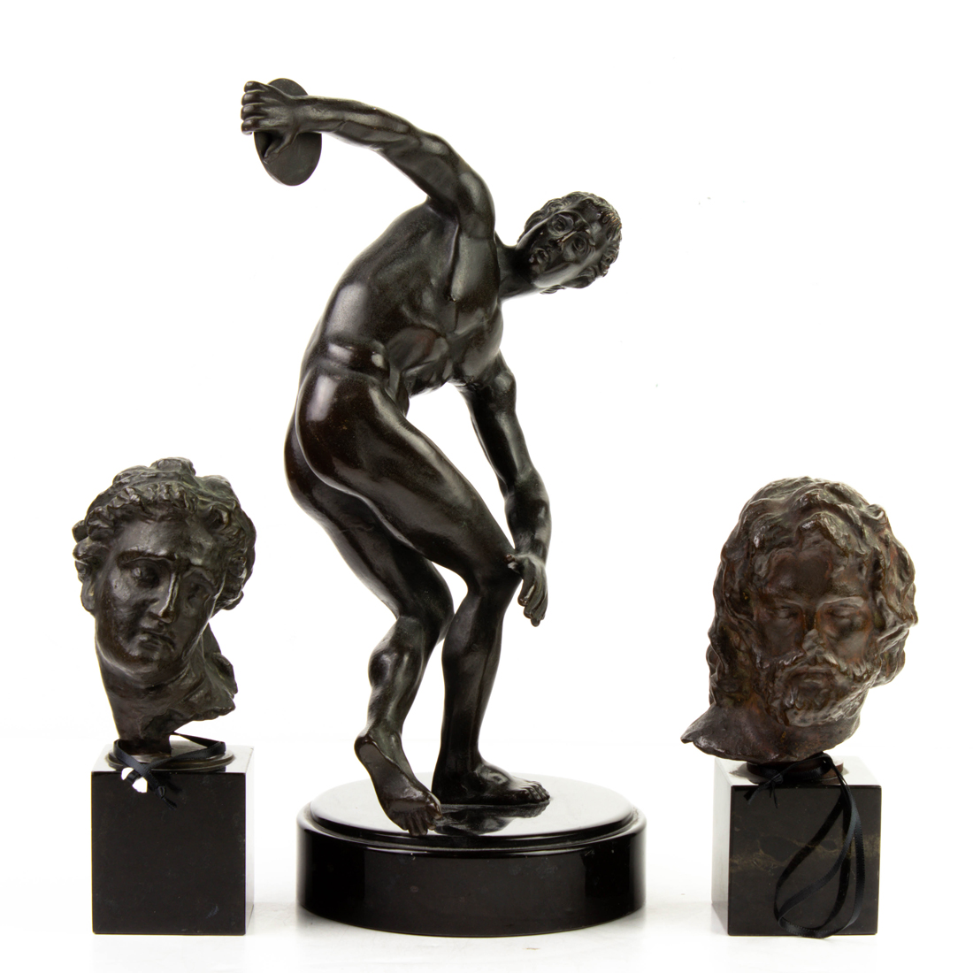 (LOT OF 3) GRAND TOUR STYLE BRONZES