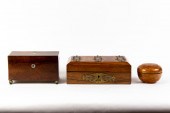 (LOT OF 3) GROUP OF WOOD BOXES