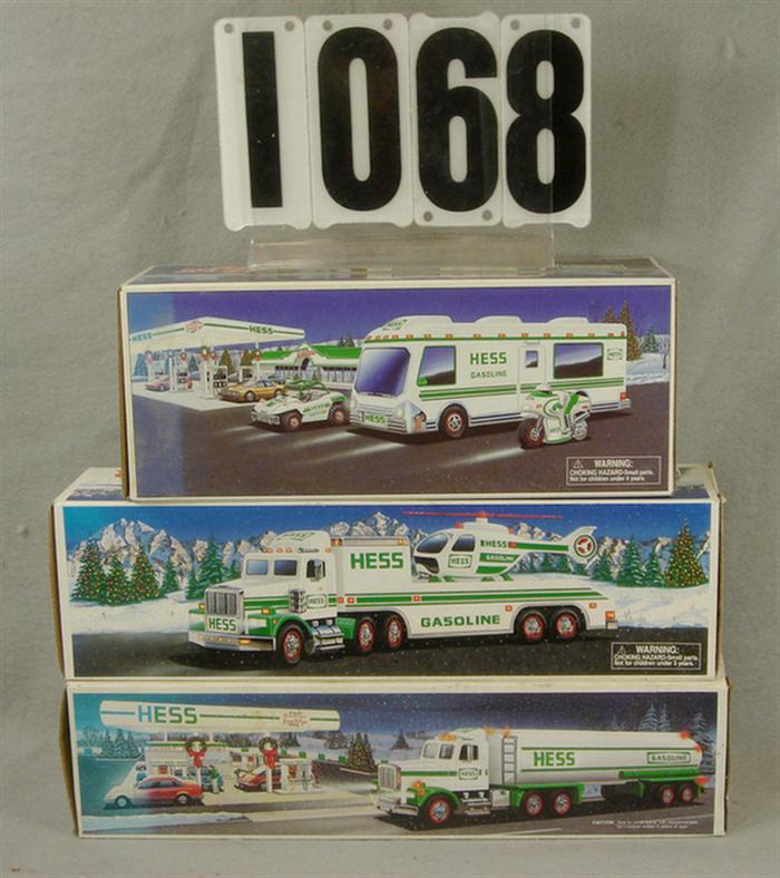 Lot of 3 Hess Vehicles, 1995,