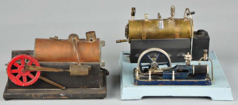 Lot of 3: Horizontal Steam Engines.