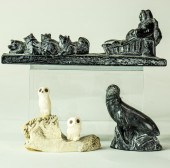 (LOT OF 3) INUIT SOAPSTONE OR