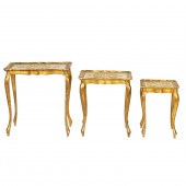 (LOT OF 3) ITALIAN PAINTED AND