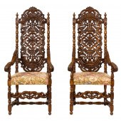 (LOT OF 3) JACOBEAN STYLE OAK