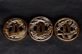 (LOT OF 3) JAPANESE GILT BRONZ