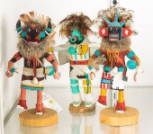 (LOT OF 3) KACHINA FIGURES (lo